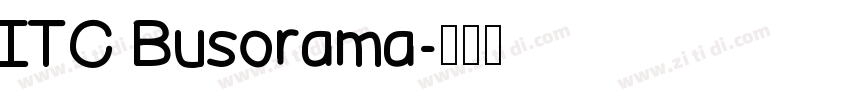 ITC Busorama字体转换